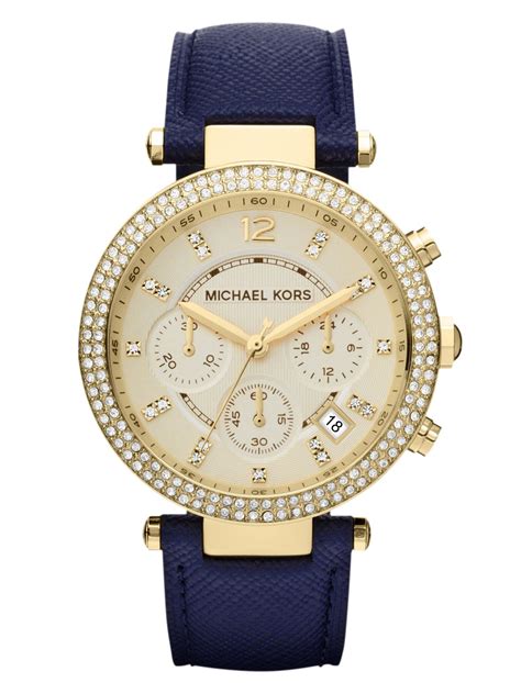 michael kors damenuhr blaues zifferblatt|Michael Kors Damenuhren online .